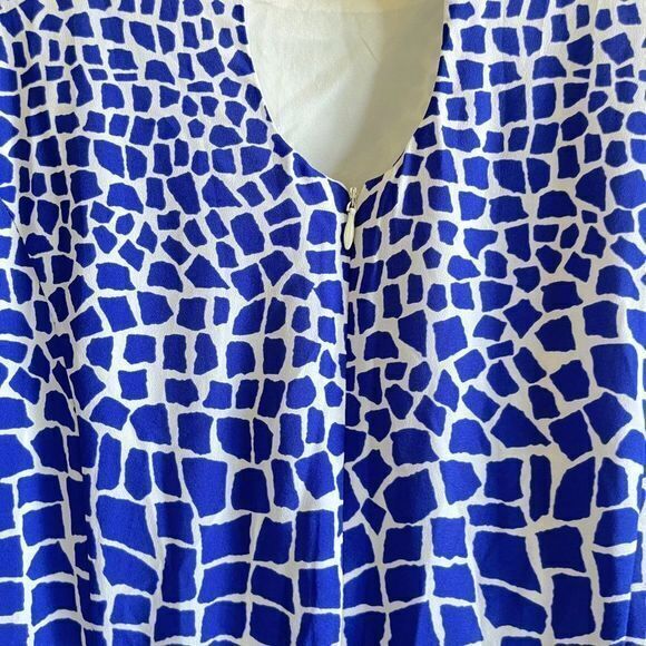 Eliza J Belted Print Fit & Flare Dress Womens Plus Size 14 Sleeveless Lined - Picture 11 of 11